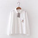 Japanese female student in shirt