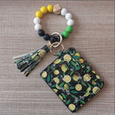 Fashion Beaded Bracelet Girls Small Wallet Lemon Printing Card holder
