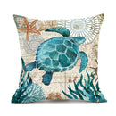 Cushion Covers Sea Turtle Printed Throw Pillow Cases For Home Decorating