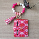 Fashion Beaded Bracelet Girls Small Wallet Lemon Printing Card holder