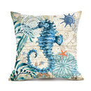 Cushion Covers Sea Turtle Printed Throw Pillow Cases For Home Decorating