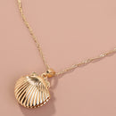 A Copper Shell Necklace That Opens