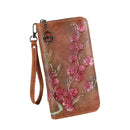 Embossed Hand-painted Chinese Style Zipper Handbag