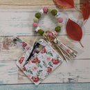 Fashion Beaded Bracelet Girls Small Wallet Lemon Printing Card holder