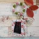 Fashion Beaded Bracelet Girls Small Wallet Lemon Printing Card holder