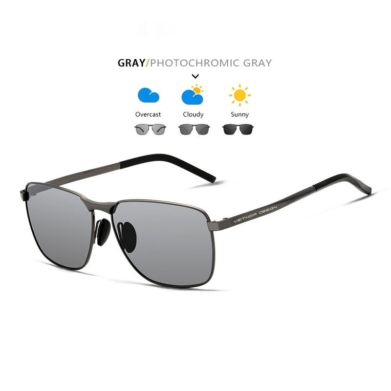 Men's Polarized Sunglasses Square Full Frame Sunglasses
