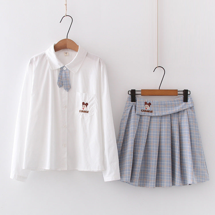 Japanese female student in shirt