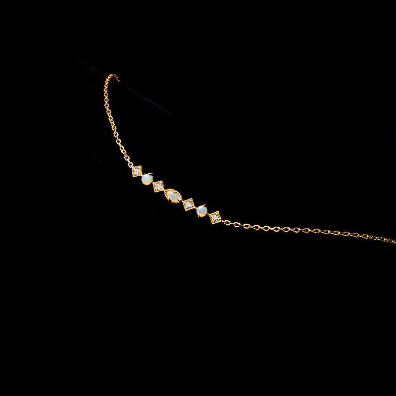 apanese Light Jewelry Simple Diamond 