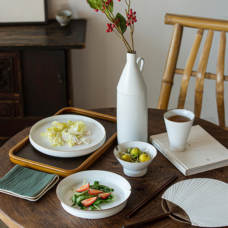 Jingdezhen Plate Cup Bowl Plate Ceramic Tableware Suit Household Minimalist Nordic