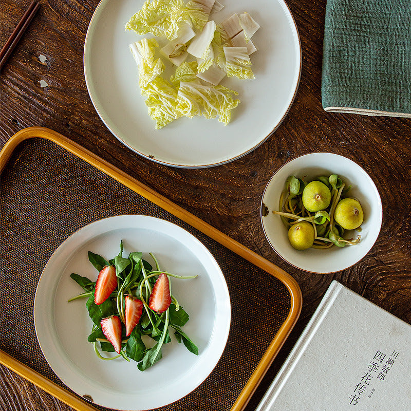 Jingdezhen Plate Cup Bowl Plate Ceramic Tableware Suit Household Minimalist Nordic