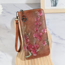 Embossed Hand-painted Chinese Style Zipper Handbag