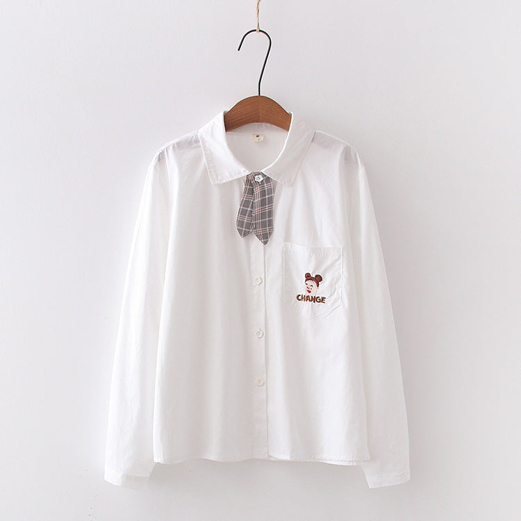 Japanese female student in shirt