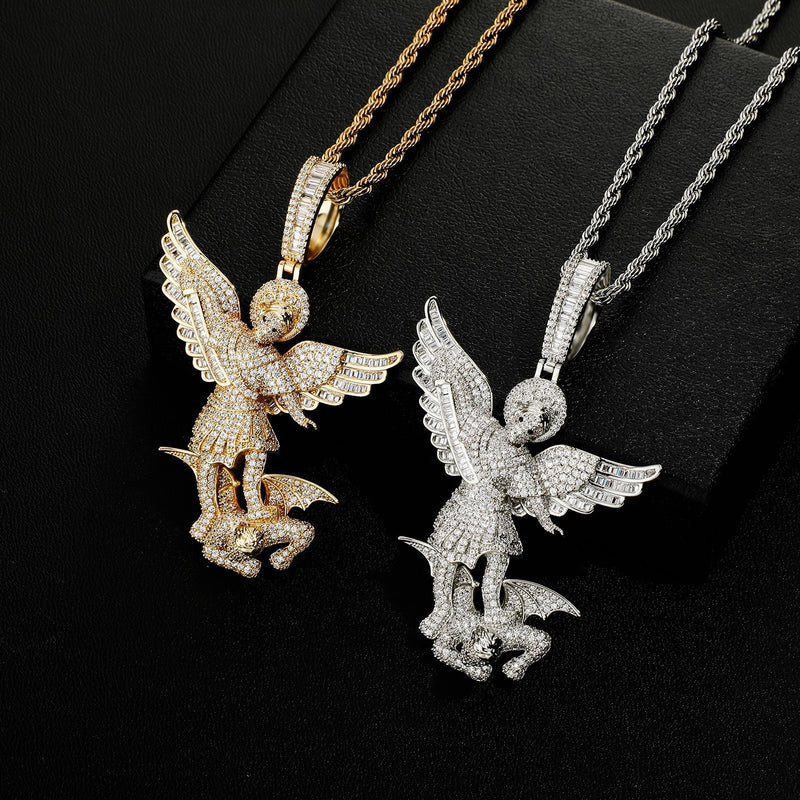 Pendant Justice Angel Necklace Gold Australian Collars