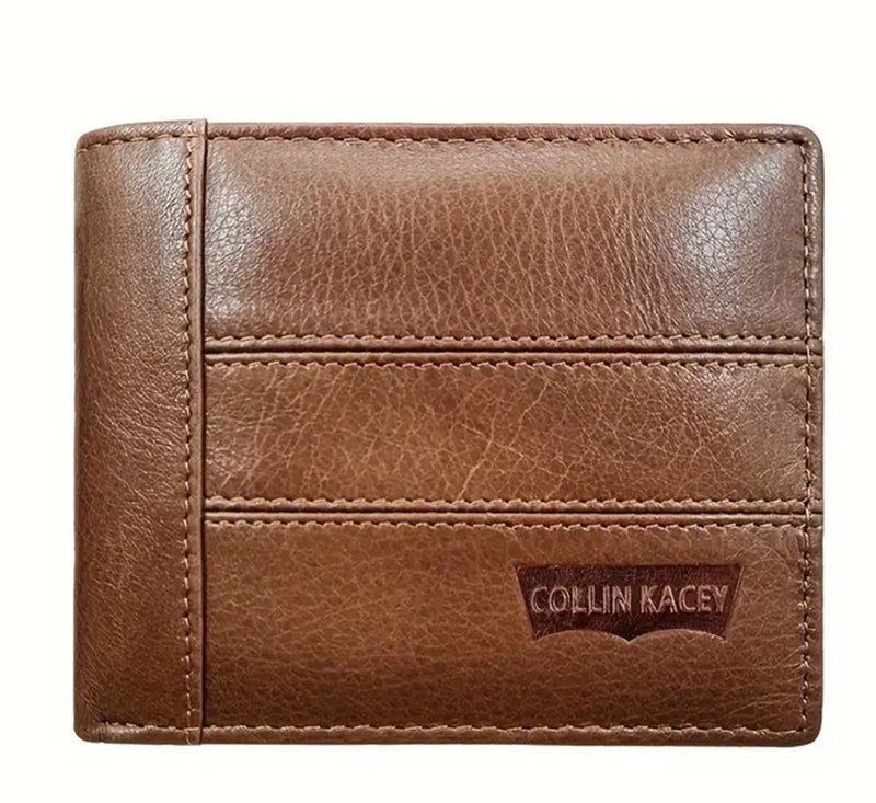 Short Cowhide Men's Wallet Fashion