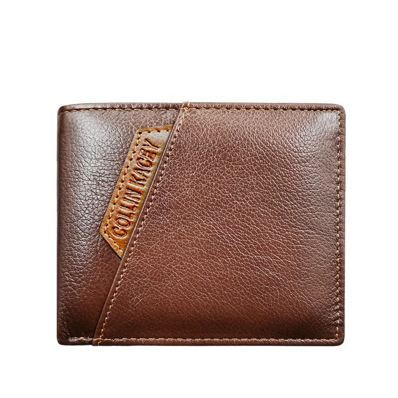 Short Cowhide Men's Wallet Fashion