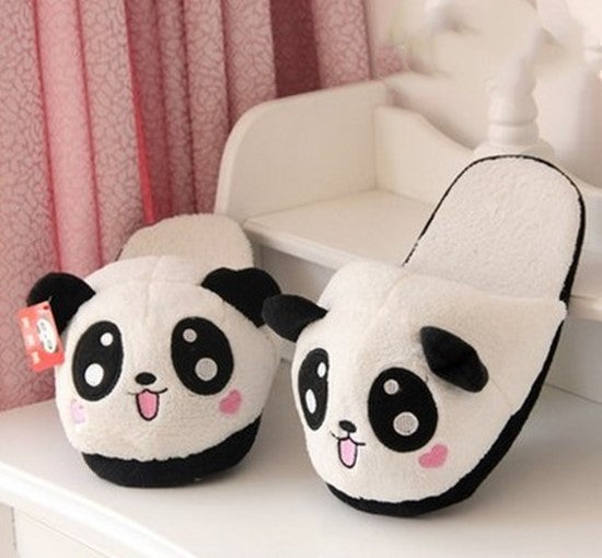 Winter warm plush slippers