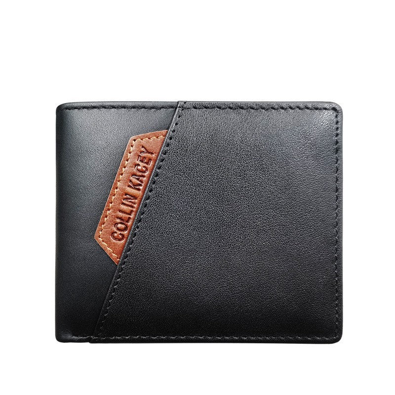Short Cowhide Men's Wallet Fashion