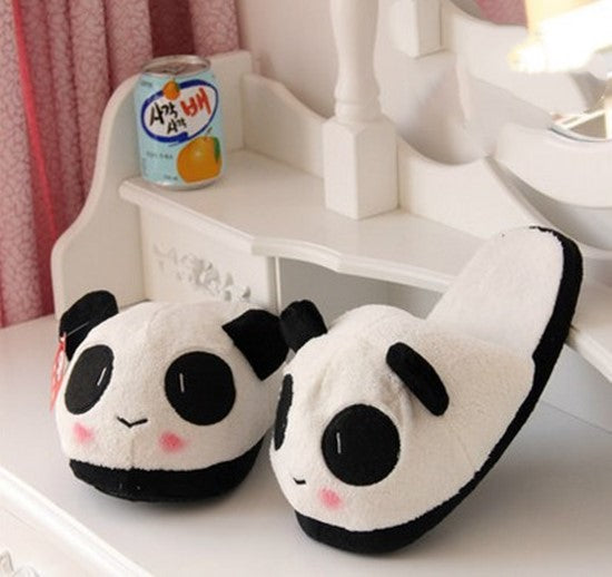 Winter warm plush slippers