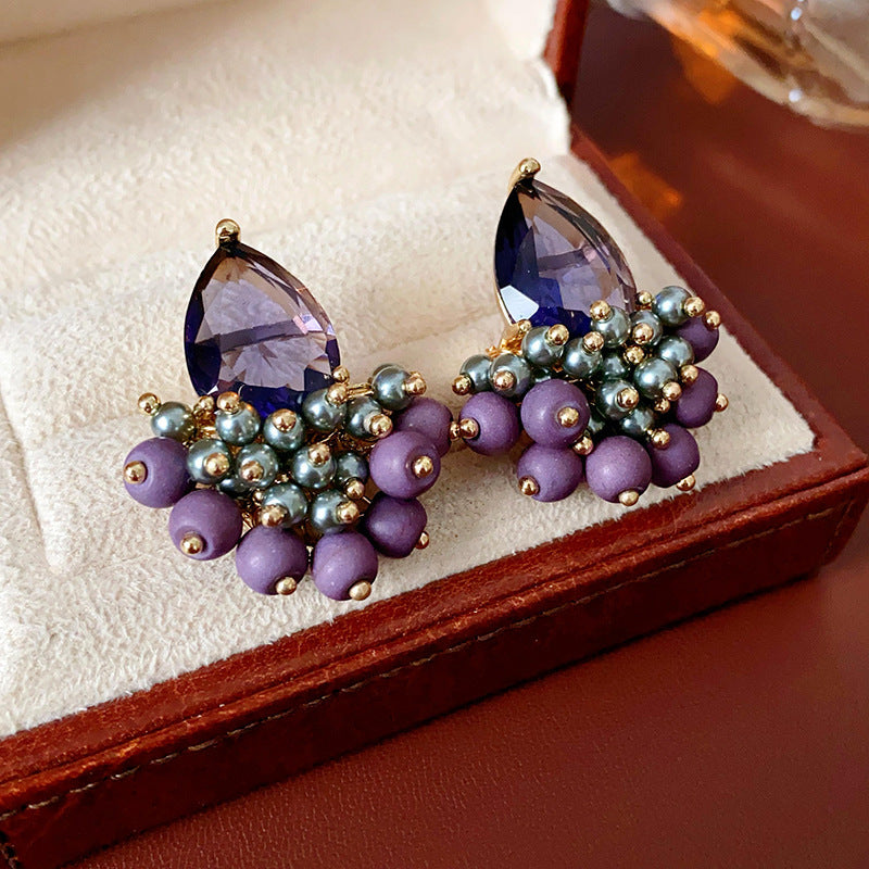 Retro Diamonds Zircon Tassel Earrings Affordable Luxury