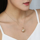 A Copper Shell Necklace That Opens