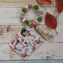 Fashion Beaded Bracelet Girls Small Wallet Lemon Printing Card holder