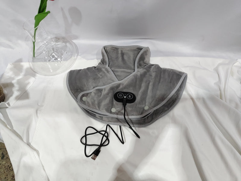 Vibration Massage Thermal Electric Heating Shawl Shoulder Pad Cervical Carbon Fiber