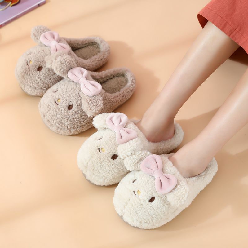 Winter Cotton Women's Indoor Warm Plush Slippers