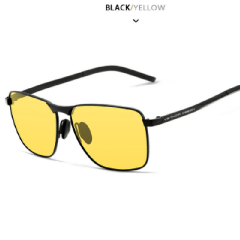 Men's Polarized Sunglasses Square Full Frame Sunglasses