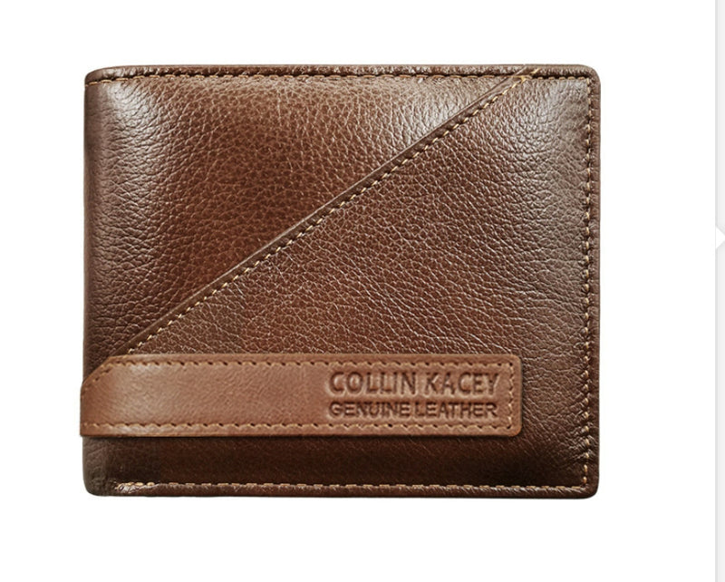 Short Cowhide Men's Wallet Fashion