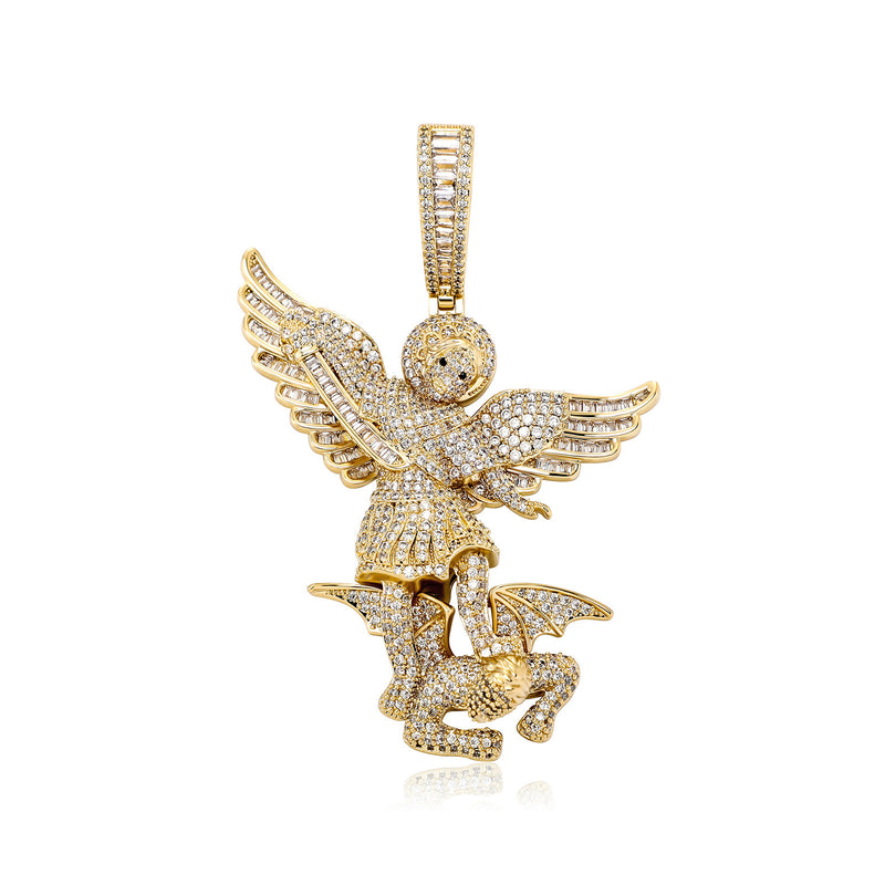 Pendant Justice Angel Necklace Gold Australian Collars