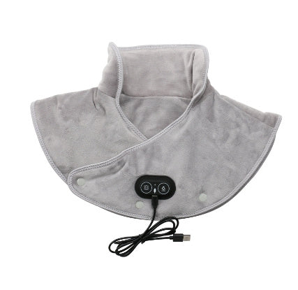Vibration Massage Thermal Electric Heating Shawl Shoulder Pad Cervical Carbon Fiber