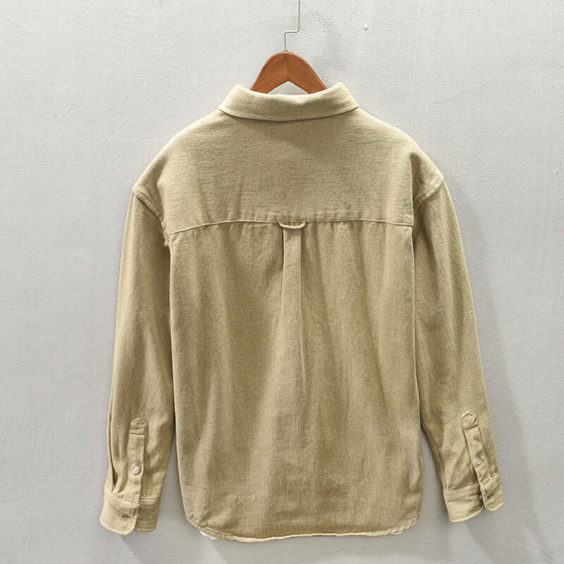 Men's Brushed Long Sleeve Casual Shirt